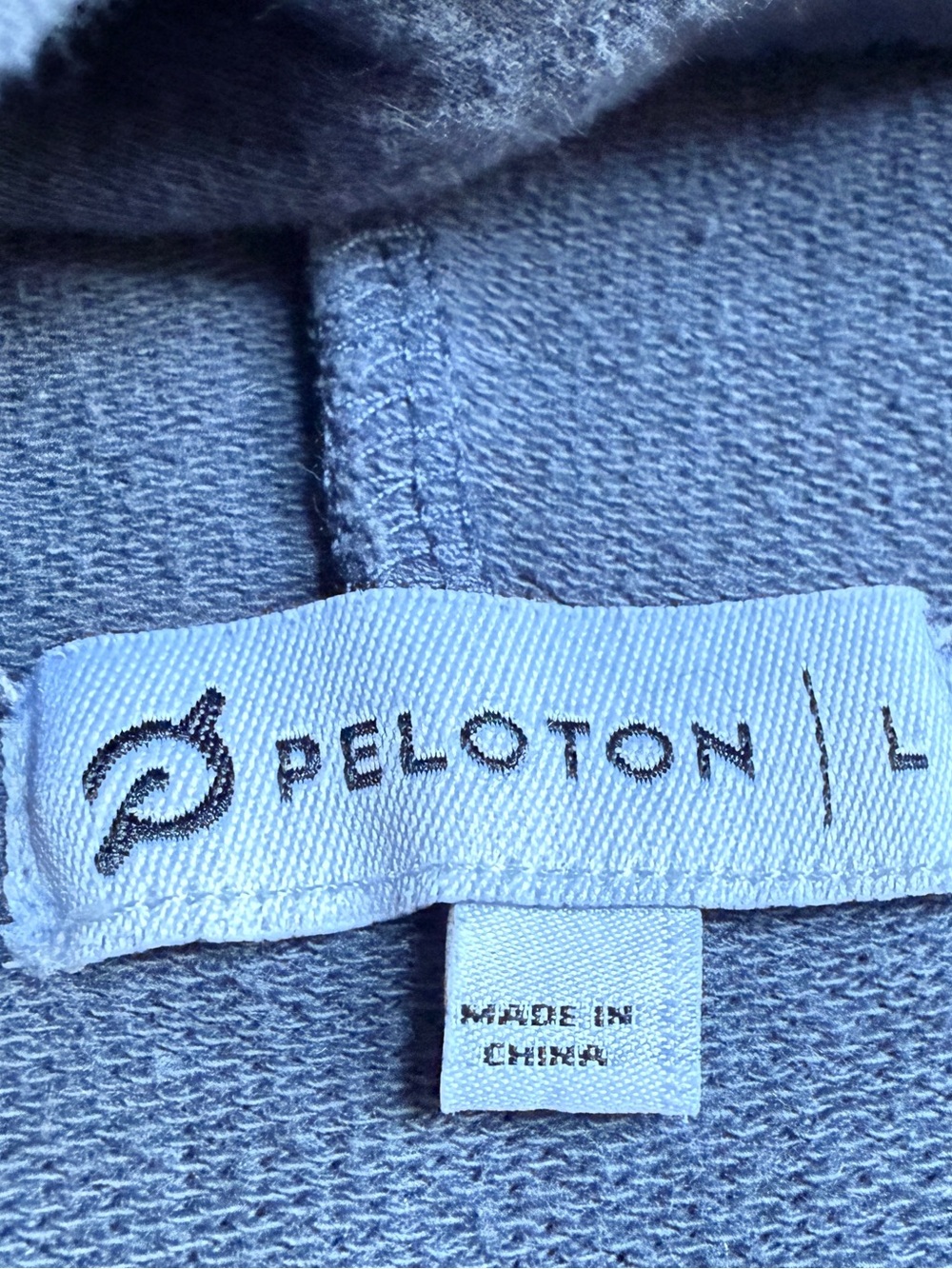 PELOTON Womens Make Your Mark Quarter Zip Hoodie Size Large Dark Gray - Picture 3 of 16